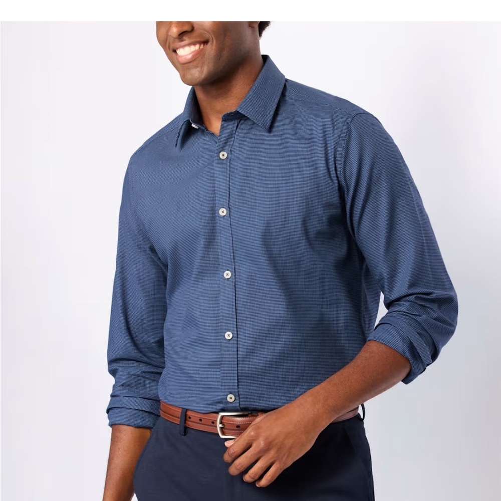 ⭐️NWT Jack Maverick 4-way stretch men’s flex shirt SZ LG #1